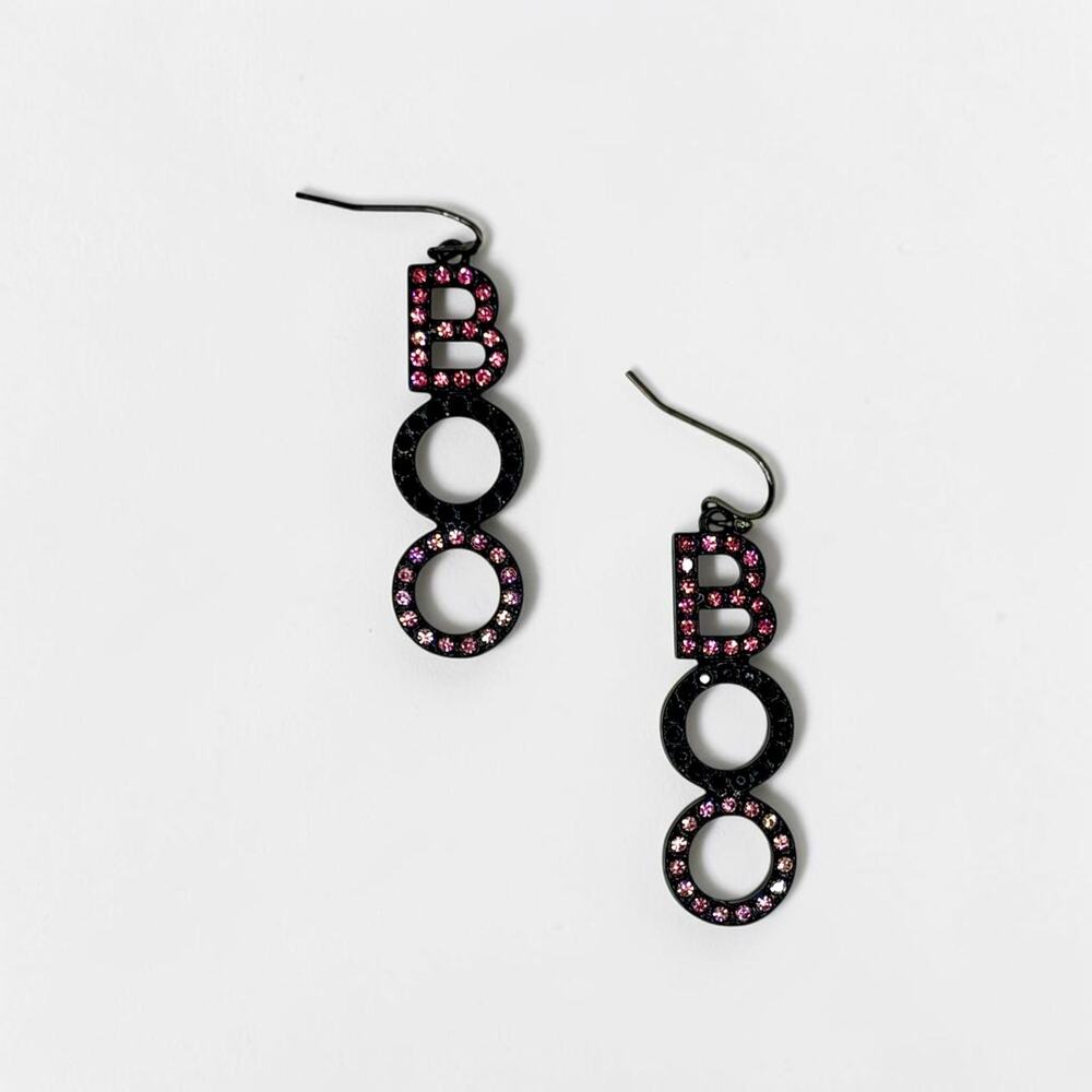 Halloween BOO Drop Earrings